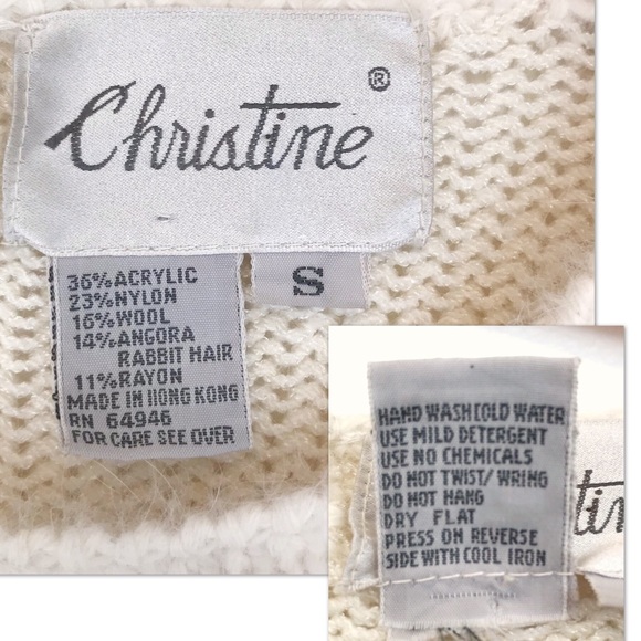 Vintage 80s Christine Embellished Beaded Sweater - Picture 8 of 8